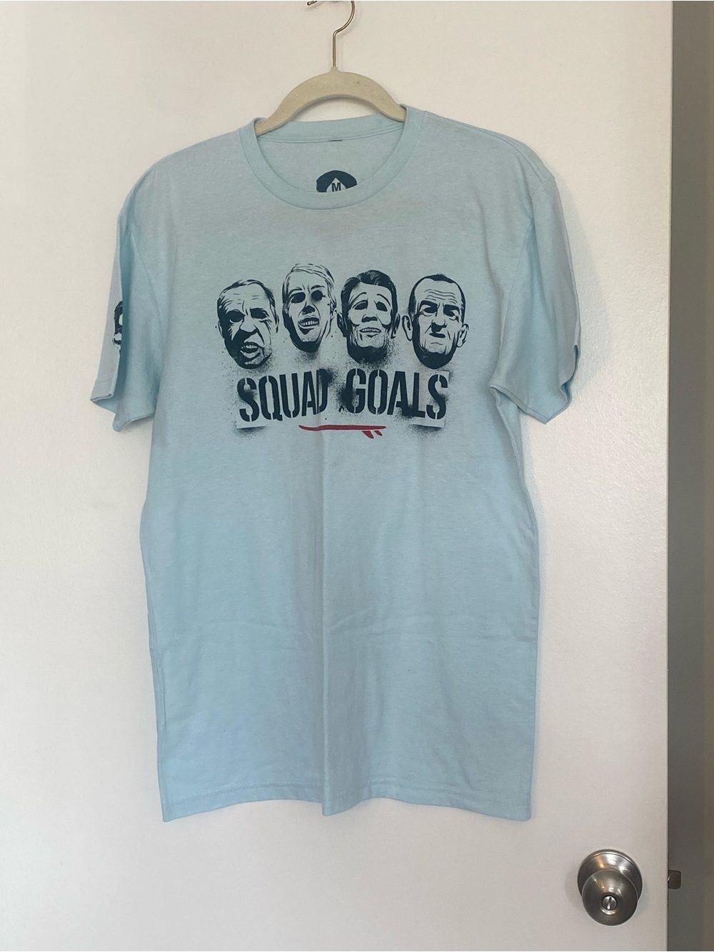 Squad Goals Graphic Tee - Light Blue Men's T-Shirt